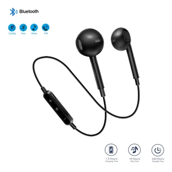 

Wireless Bluetooth Earphones Noise Cancelling Headset Neckband life Sport stereo In-Ear With Microphone for Various mobile phone