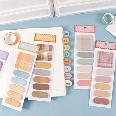 

ALLTU Each 20-page Korean cute candy color creative sticker comes with sticky notes school office