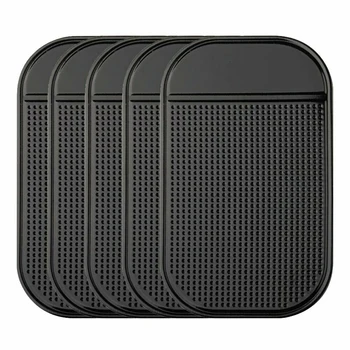 

Car Anti-Slip Mat Dashboard Sticky Mount Black 5PCS Non-Slip Mat Holder