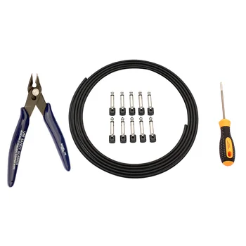 

DIY Solderless Cable Kit Guitar Pedalboard Patch Cord Set Durable Accessories Instrument H7JP