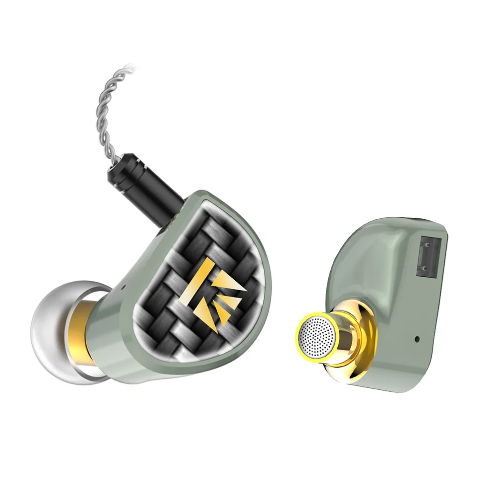  AK KBEAR Diamond Diamond-Like Carbon (DLC) Coated PET Dynamic Driver In Ear Earphone Earbuds With C