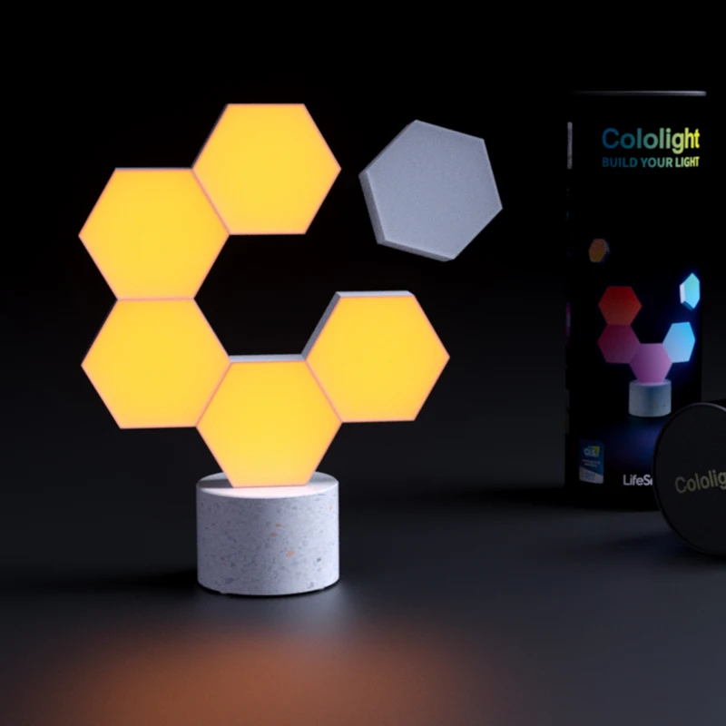 LifeSmart Cololight PRO Smart Quantum Light Esports Game Decoration DIY Creative Light Kit Stone Base Work with Alexa Google smart quantum light