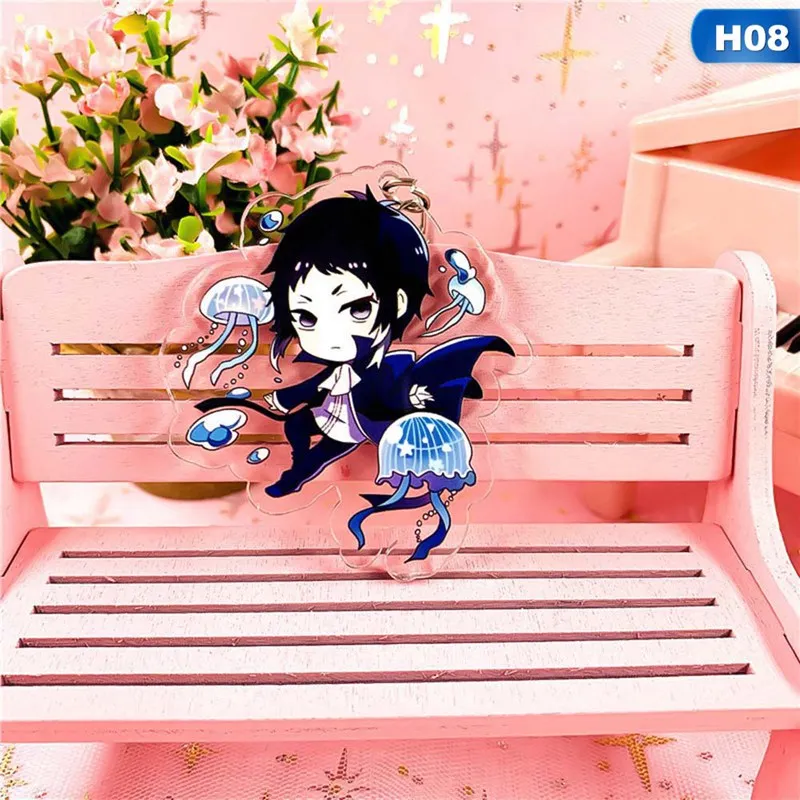 Бангоу страй собаки резиновый ремешок брелки Tsumamarekko Dazai Atsushi Ranpo Akutagawa Chuya