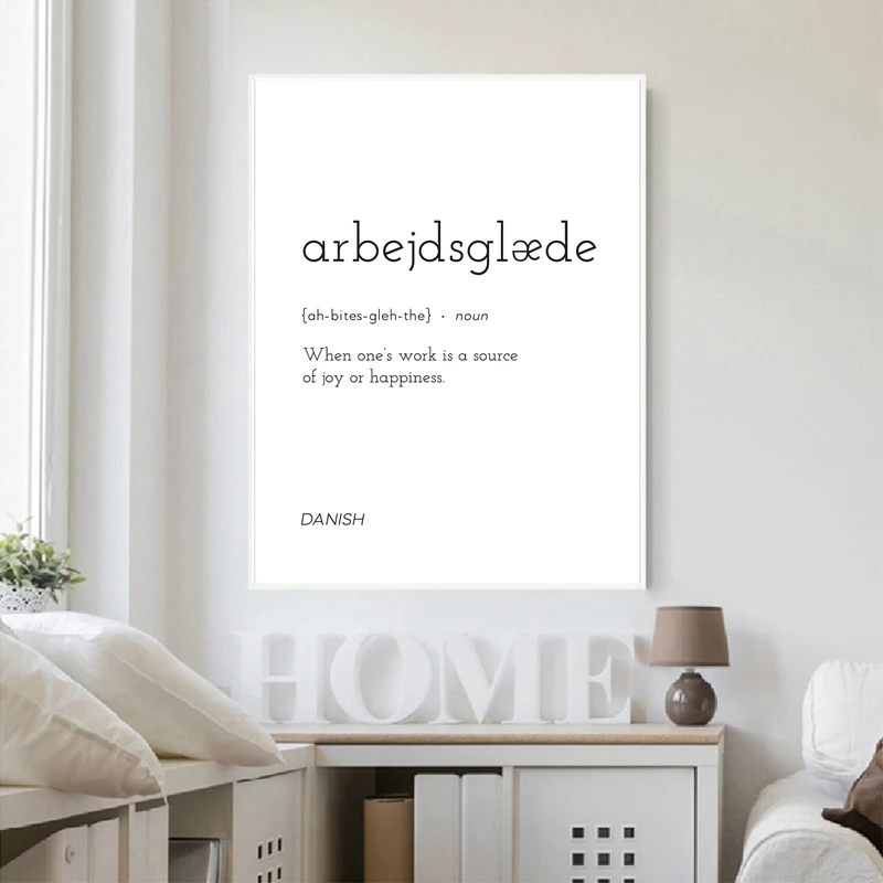 Arbejdsglæde Definition Print