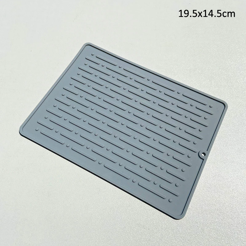 Silicone Drain Mat Dish Drying Cup Mat 32x25x0.5cm Heat Resistant Pot Pad  for Kitchen Tableware Foldable Dish Draining Tool - AliExpress