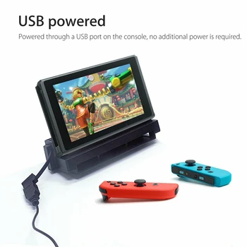 

for Nintendo Switch Dock Holder Bracket Stand Base Dock with 3 Cooling Fan Portable