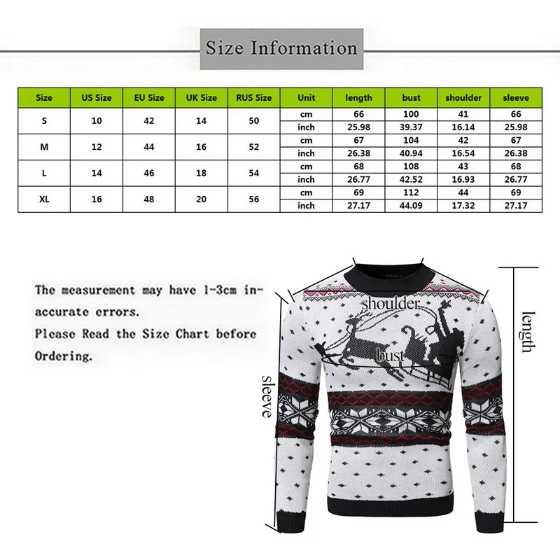 WENYUJH 2019 Men Christmas Sweater Winter Pullover Knitted Sweater Male Deer Print Casual Slim O-neck Sweater Pull Homme Clothes WENYUJH 2019 Men Christmas Sweater Winter Pullover Knitted Sweater Male Deer Print Casual Slim O-neck Sweater Pull Homme Clothes