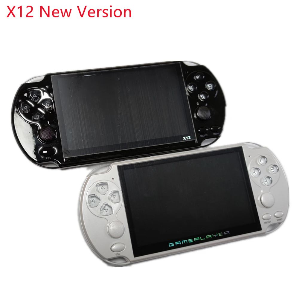 X12 Gaming 5.1 inch Handheld Portable Game Console 8GB preinstalled 2000 free games support TV Out video game machine boy player