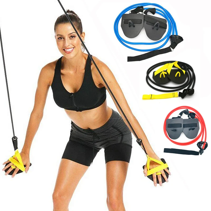 Swimming Arm Strength Trainer Exercise Resistance Bands Set With Swim