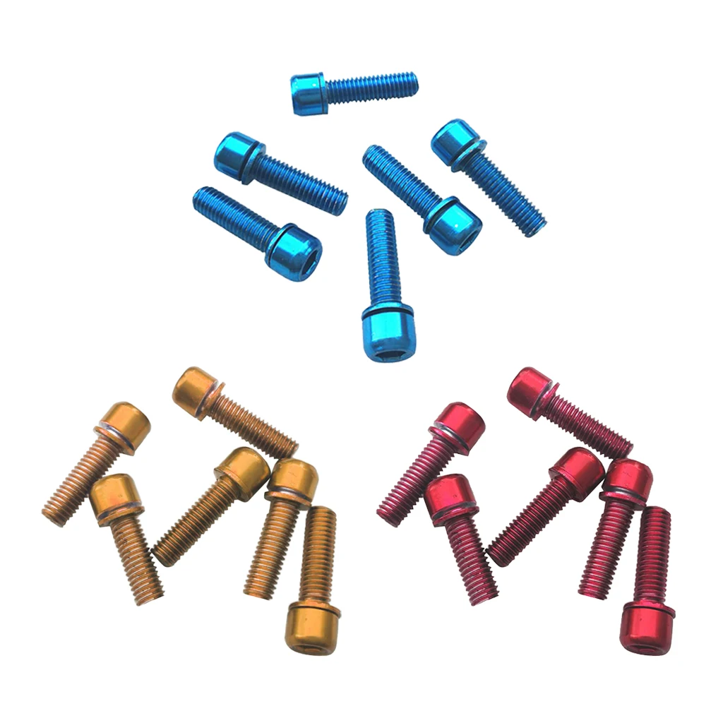 M5x18mm Carbon Steel Screws Bolts Bike Disc Brake Caliper Adapter Mount