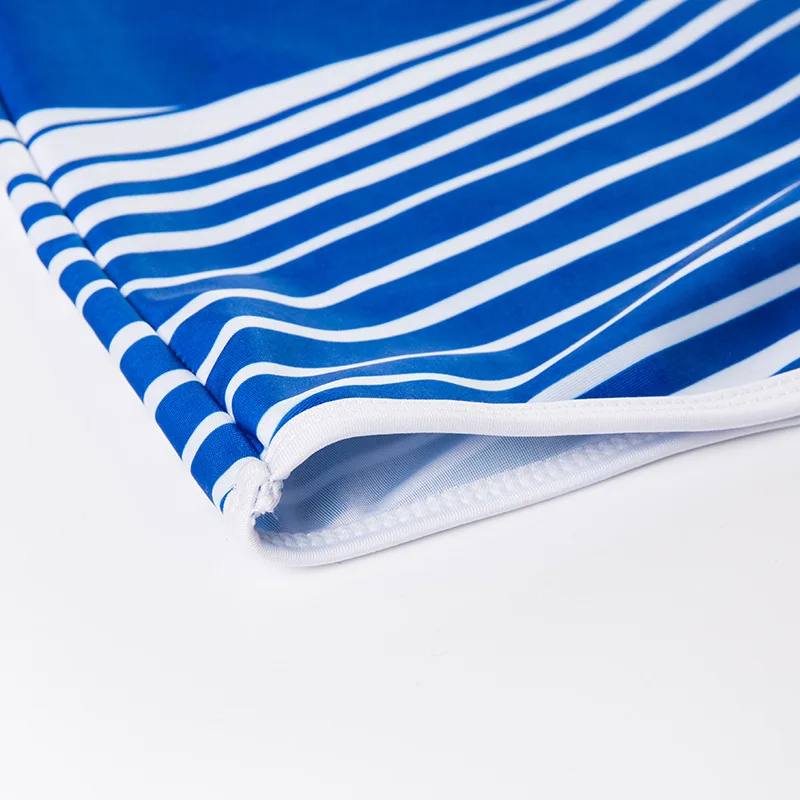 

[] Men Boxer Swimming Trunks Teenager Students Mixed Colors Stripes Large Size Swimwear Sexy Fashion