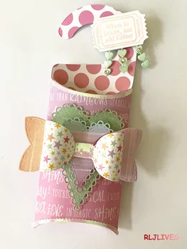 

Pillow Box Door Hanger Metal Cutting Dies Stencils for DIY Scrapbooking Stamp/photo album Decorative Embossing DIY Paper Cards