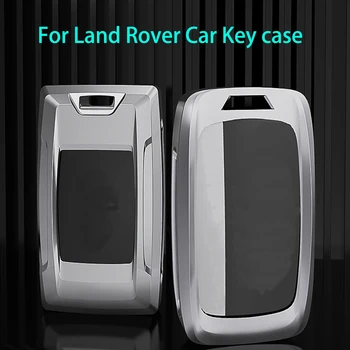 Copertura chiave dell'automobile della cassa chiave dell'automobile della lega di zinco per Land Rover Range Rover Evoque Freelander 2 Discovery 3 4 Key Case Shell - Copertura chiave dell automobile della cassa chiave dell automobile della lega di zinco per Land