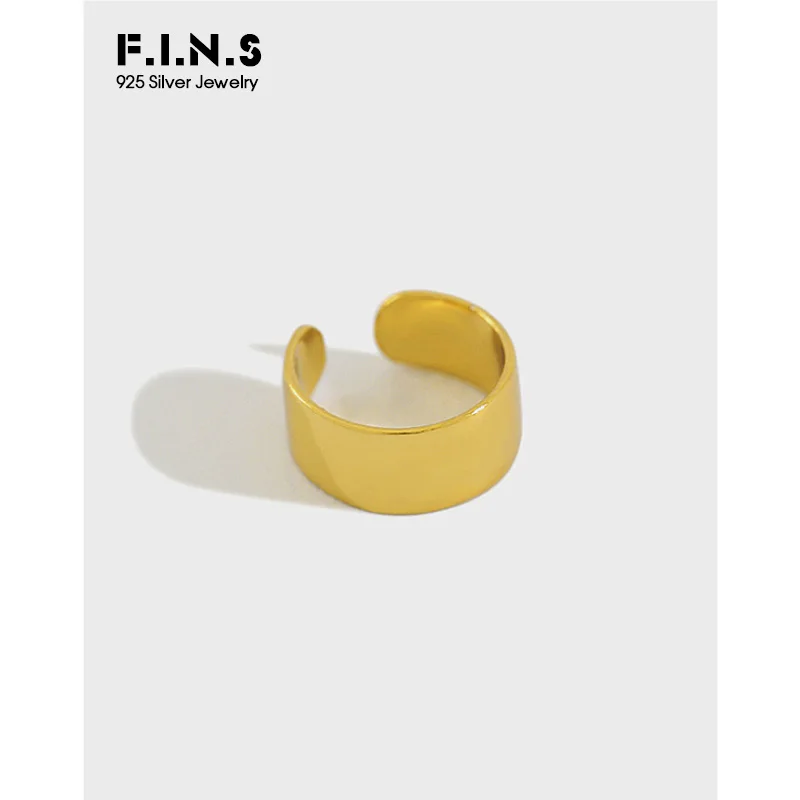 Серьги клипсы F.I.N.S 1 шт. серьги из серебра 925 пробы модные простой запонки