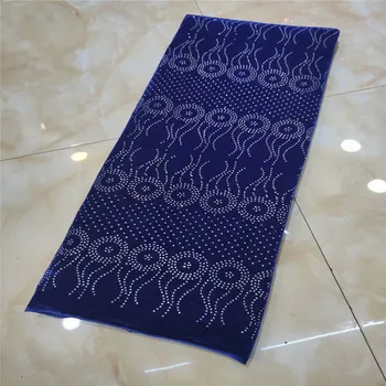 

2020 red Latest African Velvet Lace Fabric Royal Blue Color Best Quality Nigerian Tulle Mesh Lace stones Lace Fabrics for Sewing