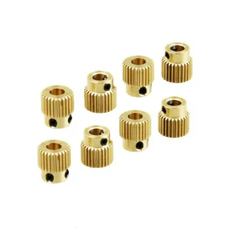 

High Quality 10PCS 3D Printer Extrusion Wheel Special Brass Extrusion wheel 26 Tooth Gear for Extruder