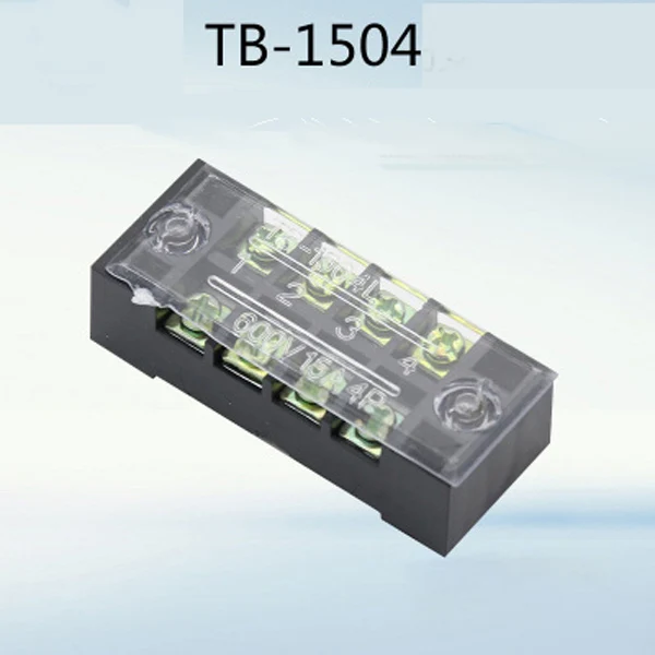

1PCS Screw Terminal Block TB-1504 15A 600V Fixed Wiring Board wire connector