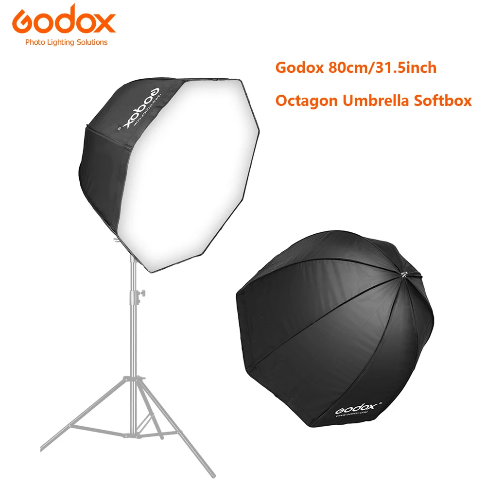 Godox 80 см/31,5 дюйма светильник софтбокс диаметр восьмиугольник Brolly Зонт Аксессуары для фотографии софтбокс Отражатель для видеостудии