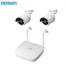 DIDSeth 4CH 1080P Wifi NVR Беспроводной NVR комплекты с 2шт 2МП наружная беспроводная ip-камера s ночное видение камера безопасности комплект XMEYE