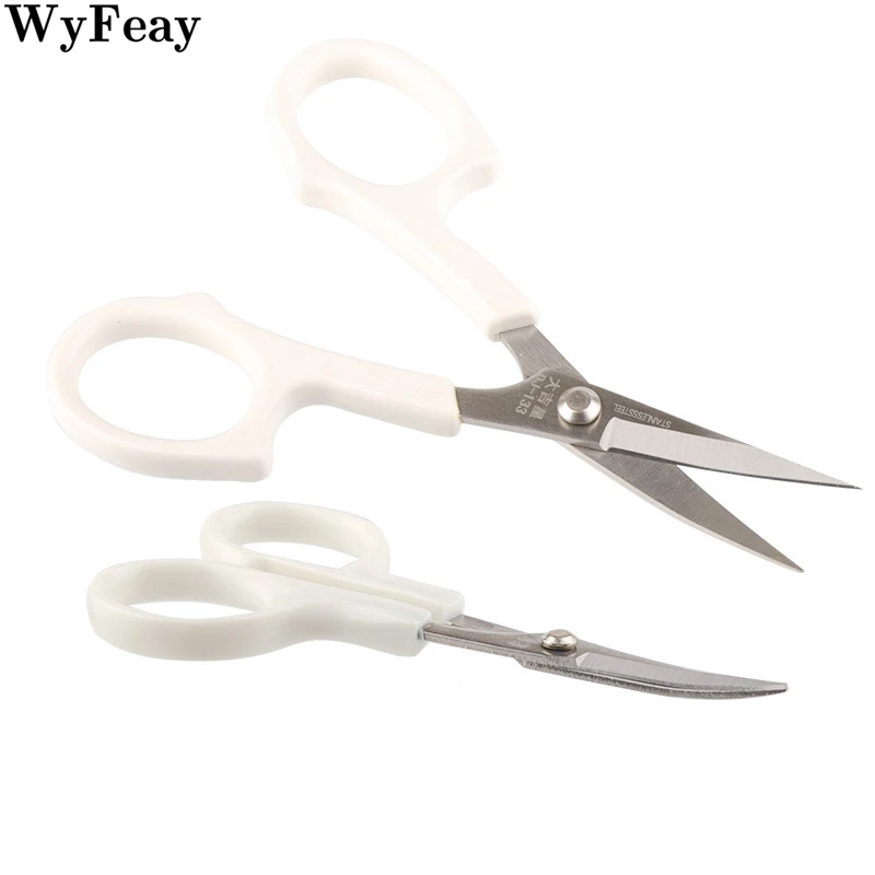 곡선 가위 자수 커팅 헤드 업 가위 각진 직물 크로스 스티치 재단사 가위 도구 봉제 수공예 액세서리