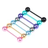 7 Pcs/set Tongue Piercing Stainless Steel Piercing Tongue Rings Bars Girls Tongue Piercing Industrial Barbells Quality Body Ring ► Photo 2/6
