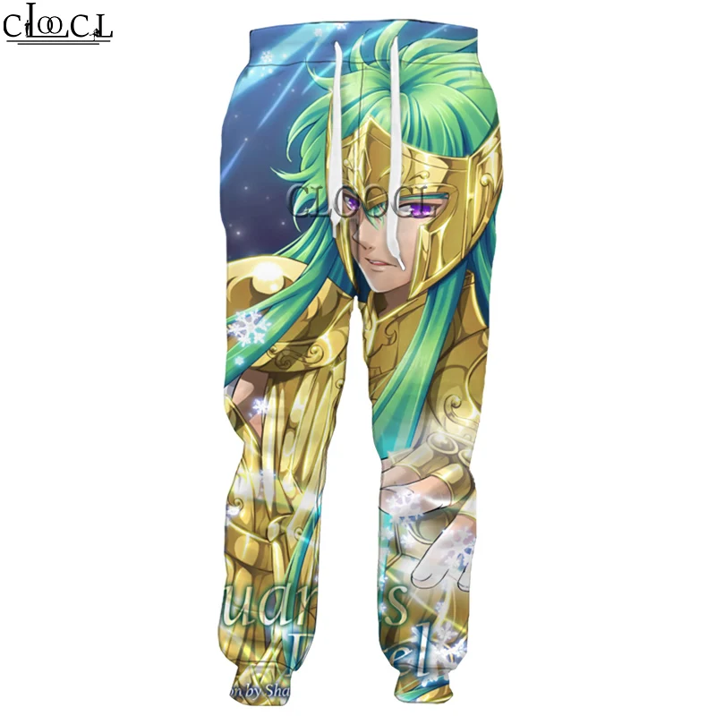 

HX Anime The Knights of The Zodiac Saint Seiya Trousers 3D Print Men Women Sweatpants Harajuku Streetwear Funny All-match Pants
