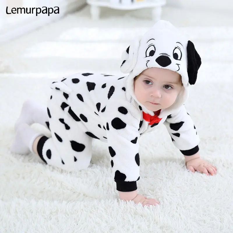 Детская одежда LEMURPAPA комбинезон далматинская мультяшная собака кигуруми Детский