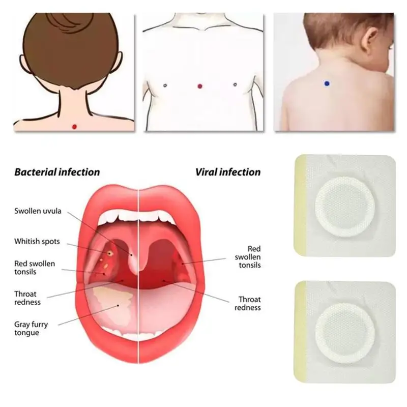 8 шт./упак. китайские лекарства от кашля, чтобы остановить кашель пластырь для отхаркивания, чистый легочный пластырь для детей