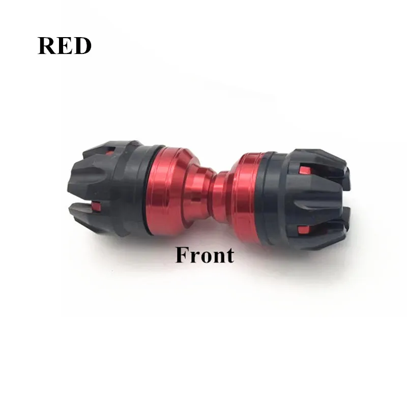 Red front ball Модифицированный мотоцикл nmax переднего заднего колеса слайдер Крушение глушитель Вилка протектор для yamaha nmax155 NMAX NVX aerox 155 - Цвет: Red front ball