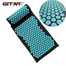 Getinfit Массажный коврик подушка для иглоукалывания комплект Ковриков Для Йоги Акупрессура снять стресс на тыльной стороне корпуса боли коврик для иглоукалывания Getinfit Массажный коврик подушка для иглоукалывания комплект Ковриков Для Йоги Акупрессура снять стресс на тыльной стороне корпуса боли коврик для иглоукалывания