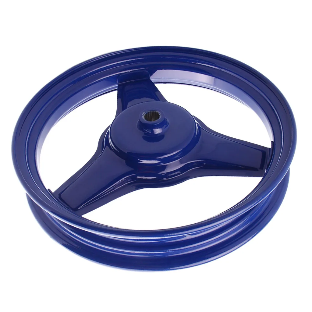Metal Gloss Blue Motorcycle Rear Rim Wheel Accessory Replacement for Yamaha PY50 PW50 PEEWEE Motorbikes
