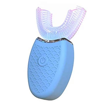 

Portable Automatic Massage Electric Whitening Toothbrush 360 degree Ultrasonic Electric Lazy Toothbrush with LED Light