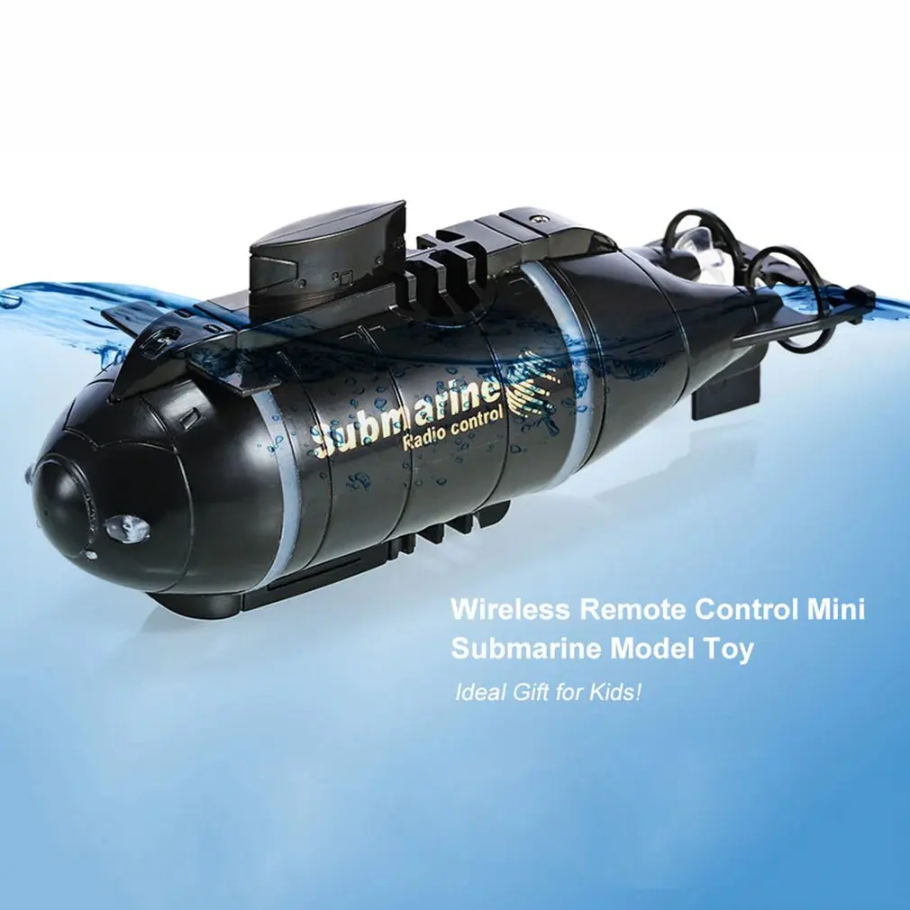 Электрический Мини Радио RC Подводная лодка пластиковая лодка Торпедо в сборе со светодиодный светильник 5 цветов водонепроницаемая Игрушка Дети подарки Исследуйте море