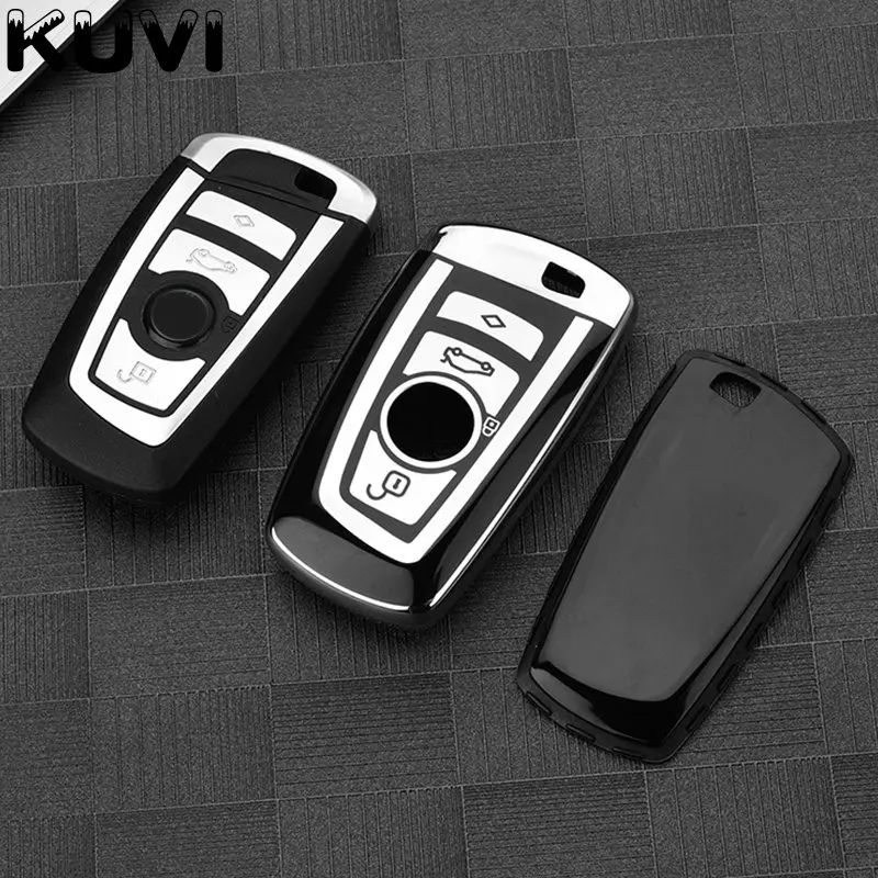 Ontto Custodia Portachiavi Kia Con Fibra Di Carbonio – Cover Protettiva In ABS E Silicone, Per Sportage, Ceed, Cerato, Nero - 2