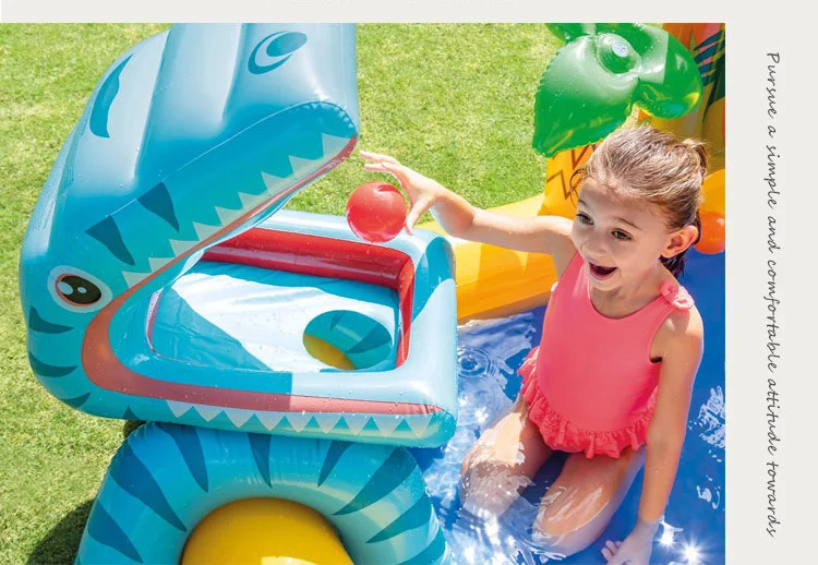 Summer Outdoor Inflatable Castle Toys Inflatable Ocean Ball Pool Paddling Pool Kids Swimming Pool Thickened Fishing Beach Pools 4