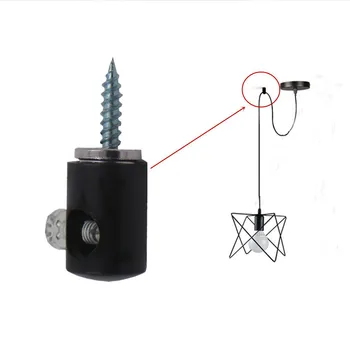 

Lights lifter cable clip Wire cord hook metal Modelling for long cord pendant lamp DIY part decoration light fixture fixator