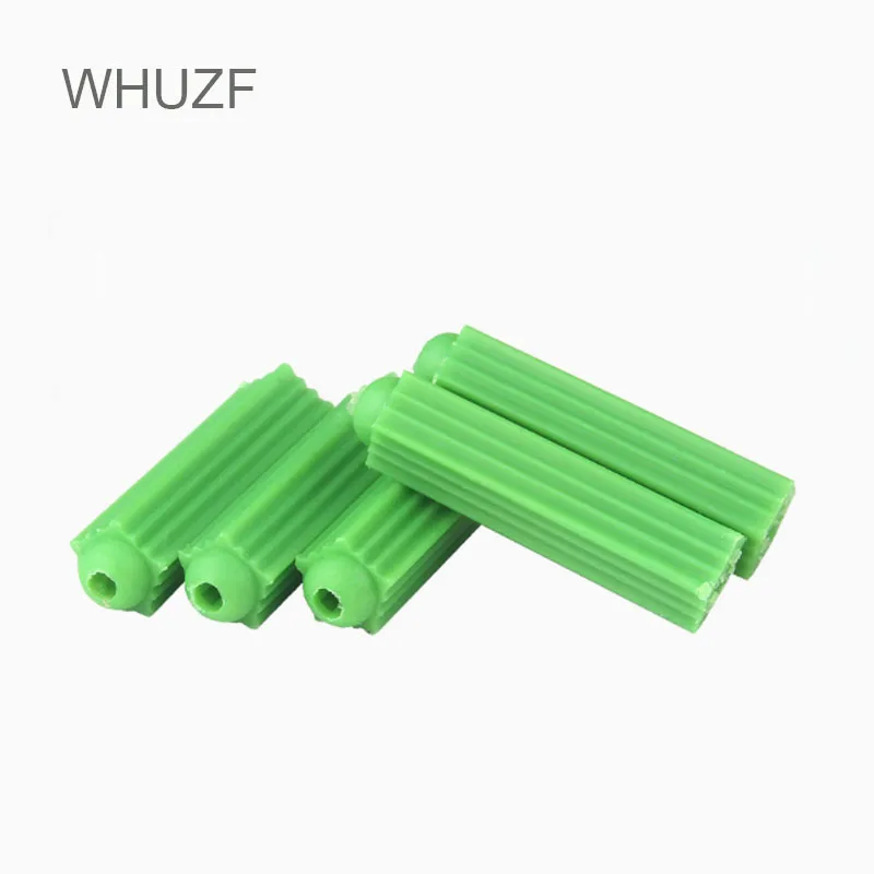 Plastic Expansion Pipe 100pcs M6 M8 Wall Plug Rubber Anchor Plug Self Tapping Screw Expansion Tube expansion plugs