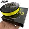JOF 12 Strands Braid PE Fishing Line 300M 500M 100M Strong Abrasion Resistance Multifilament Fishing Line 1