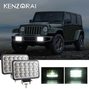 

2pcs 5x7 4x6 Headlamp Sealed Beam LED Headlights - for Truck Peterbilt Freightliner H6054 Jeep Wrangler YJ XJ Car Light Assembly