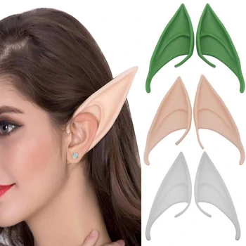 

Cosplay Elf Ear Halloween Party Props Fairy Pixie Elf Ears Accessories Party Anime Costume Ears