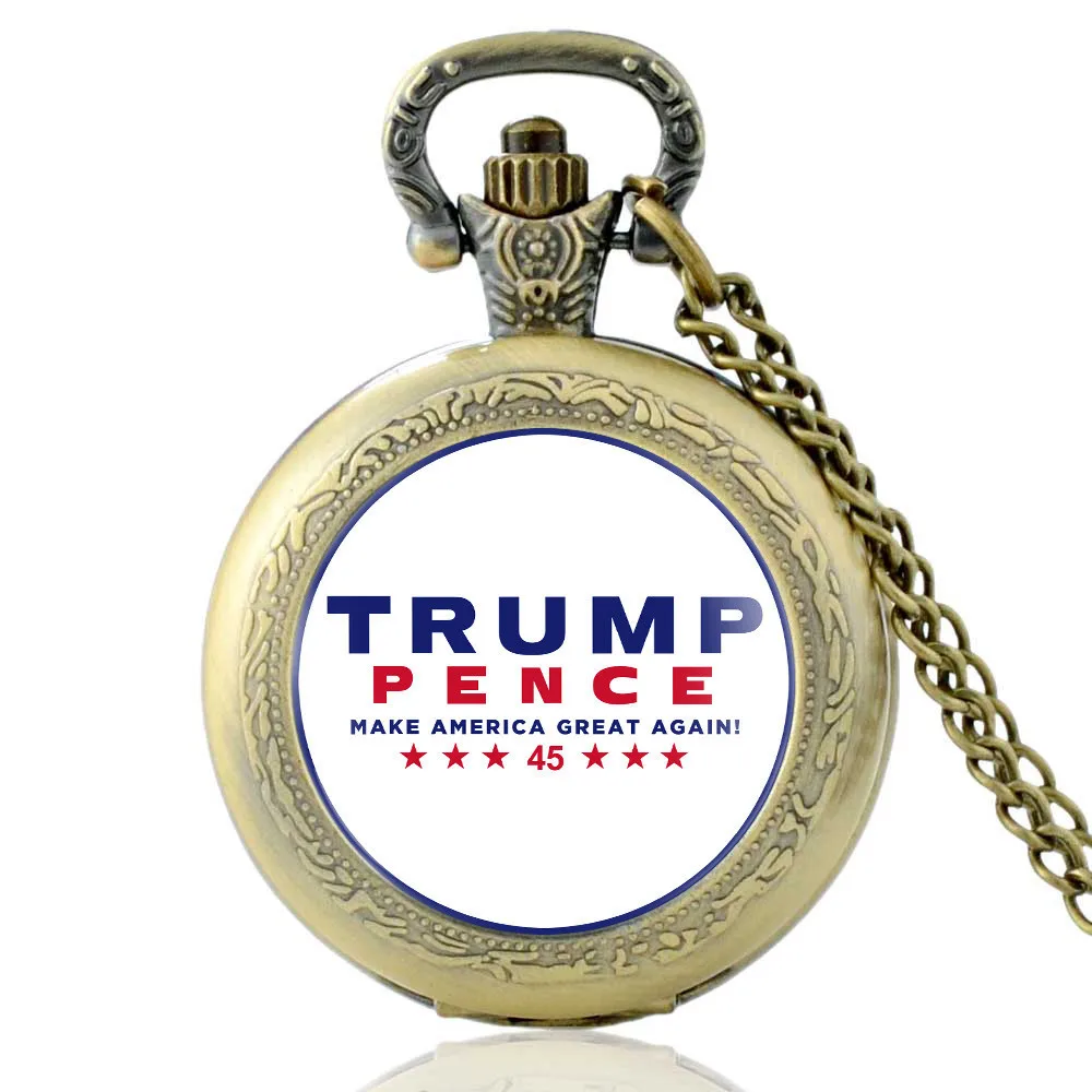 Classic Quartz Pocket Watch Bronze Antique Necklace Pendant Chain Women Men Watches Birthday
