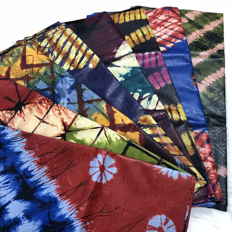 Жаккард парча Золотой сияющий Базен riche 5 ярдов печати Базен Riche ткань