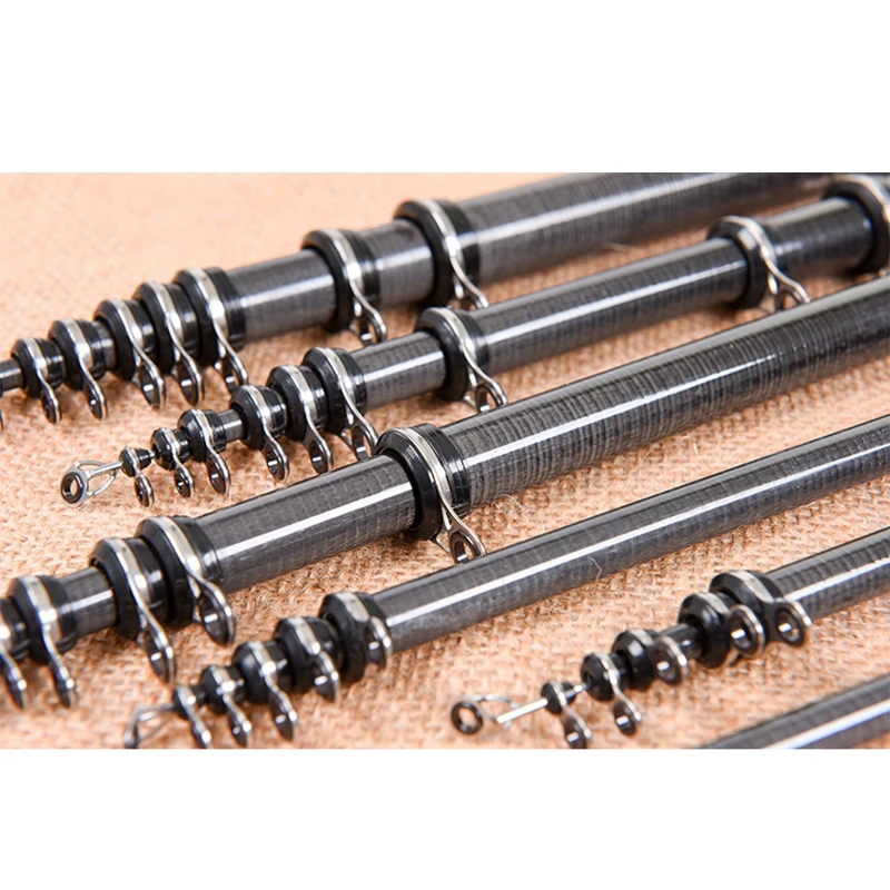 Легкая телескопическая удочка из углеродного волокна, морской Спиннинг