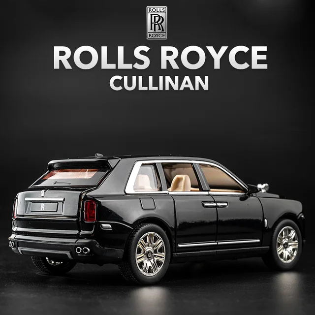 1:32 Rolls Royce SUV Cullinan Alloy Car Model Diecasts Metal Toy Car Model Simulation Sound and Light Collection Childrens Gifts 1