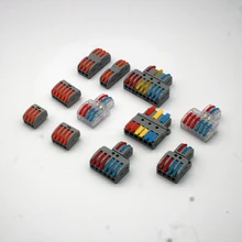 Złącza kablowe Mini Fast Wire uniwersalny przewód kompaktowy złącze sprężynowe złącze wtykowe złącze wtykowe pct-222 223
