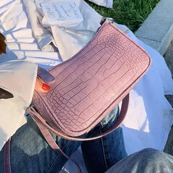 

Purple Small Stone Pattern PU Leather Shoulder Bags For Women 2020 Summer New Travel Crossbody Handbags Lady Cross Body Bag