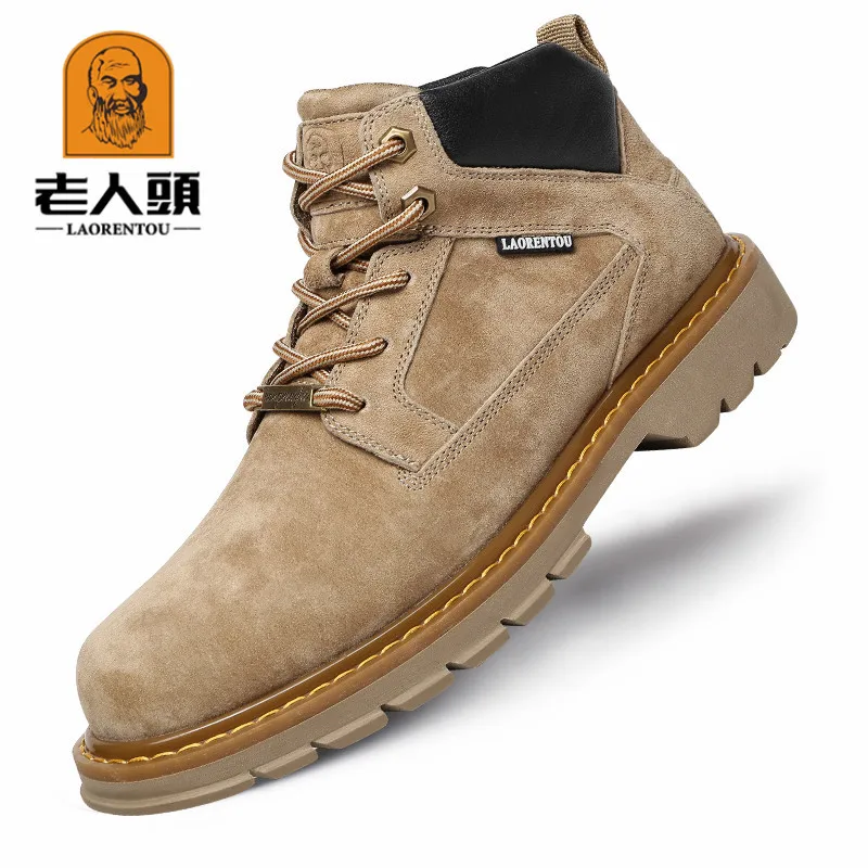 

LOTORY Men Autumn Shoe Hight-top British-Style Martin Boots Men's Boot Korean-style Versatile Ankle Boots 9271