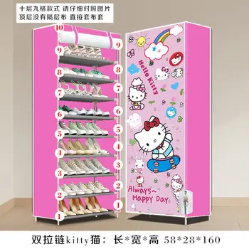 

New Simple 8 Layers Non-woven Storage Shoe Rack Hallway Cabinet Organizer Holder Dustproof Assemble Shoes Shelf Furniture