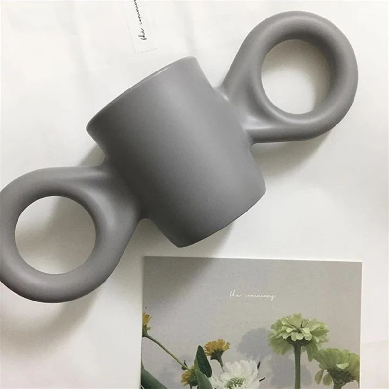 Детские чашки с большими ушами анти капля бутылка для воды карамельный цвет