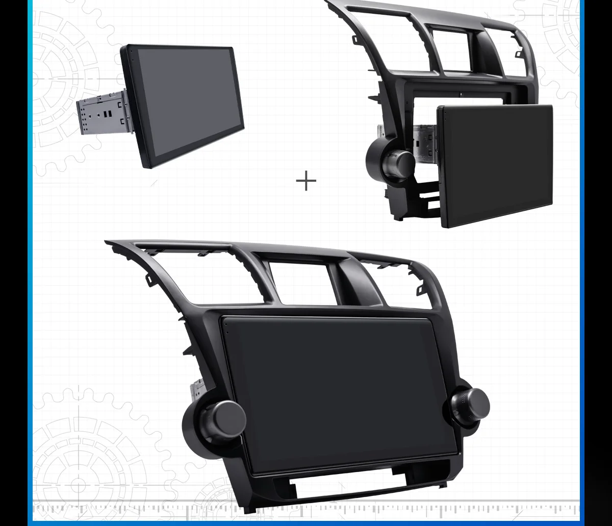 Excellent DSP Carplay 10.1" Android 8.1 Car Multimedia Radio for Toyota Highlander 2009-2014 GPS Subwoofer SPDIF WiFi 4G SIM DVR DAB OBD 6